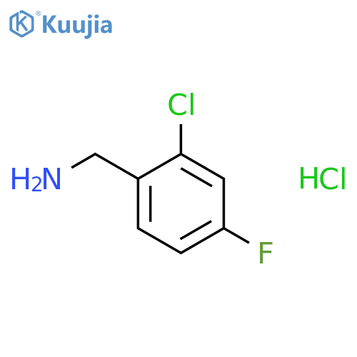 2-CHLORO-4-FLUOROBENZYLAMINE HYDROCHLORIDE structure