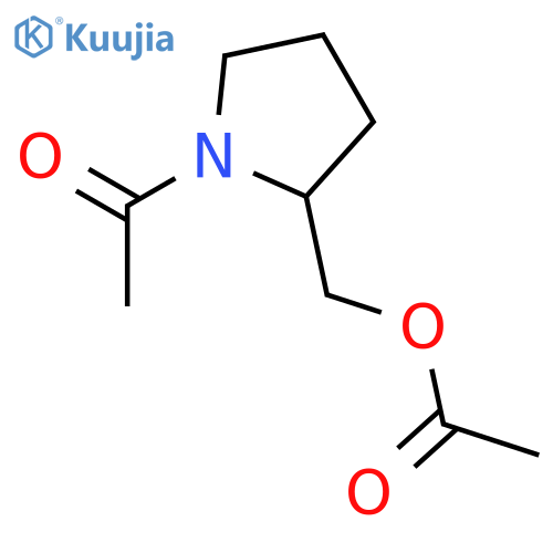 (1-acetylpyrrolidin-2-yl)methyl acetate structure