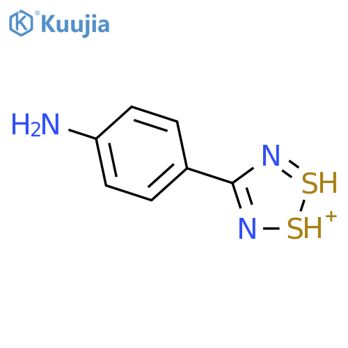 1,2,3,5-Dithiadiazol-1-ium, 4-(4-aminophenyl)- structure