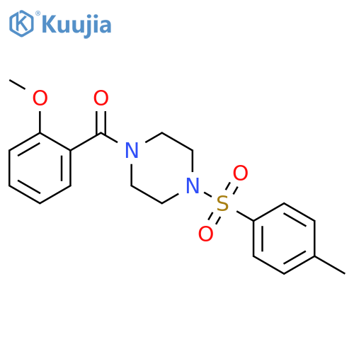 (2-Methoxy-phenyl)-[4-(toluene-4-sulfonyl)-piperazin-1-yl]-methanone structure