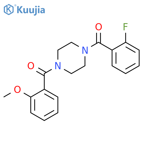 (2-fluorophenyl){4-[(2-methoxyphenyl)carbonyl]piperazin-1-yl}methanone structure