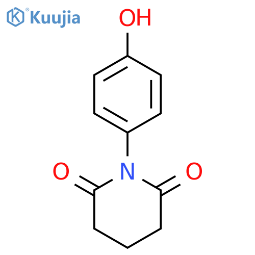1-(4-Hydroxy-phenyl)-piperidine-2,6-dione structure