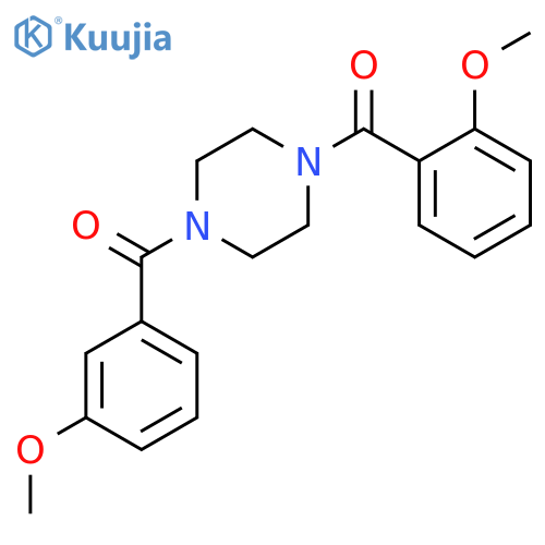 (2-methoxyphenyl){4-[(3-methoxyphenyl)carbonyl]piperazin-1-yl}methanone structure