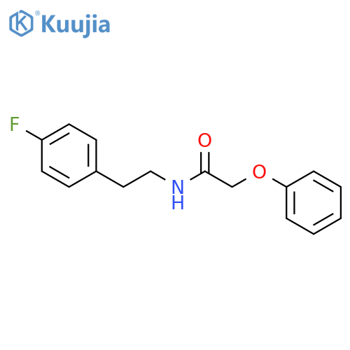 N-[2-(4-fluorophenyl)ethyl]-2-phenoxyacetamide structure