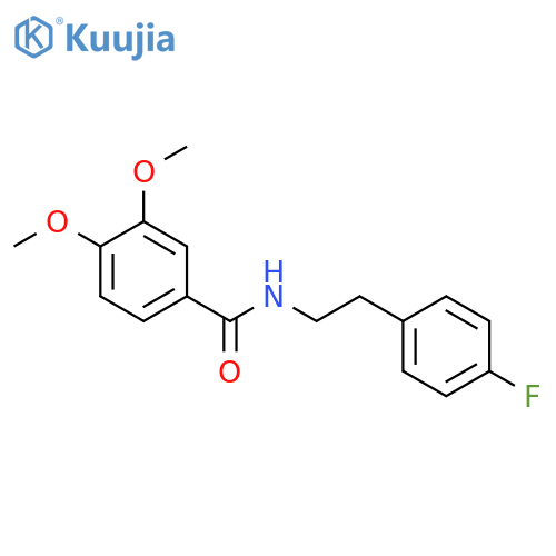 N-[2-(4-fluorophenyl)ethyl]-3,4-dimethoxybenzamide structure