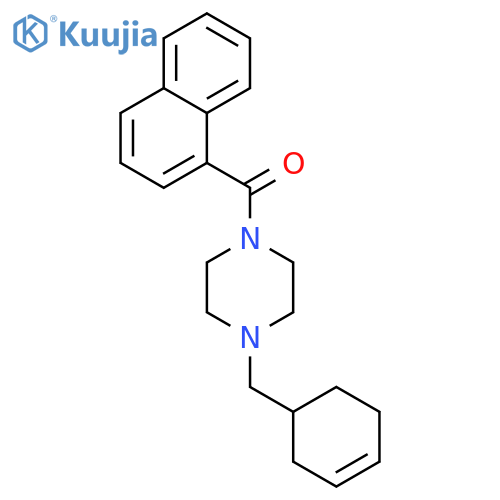 (4-Cyclohex-3-enylmethyl-piperazin-1-yl)-naphthalen-1-yl-methanone structure