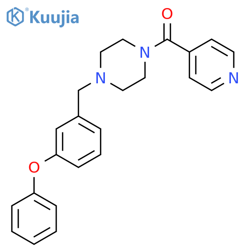 1-isonicotinoyl-4-(3-phenoxybenzyl)piperazine structure