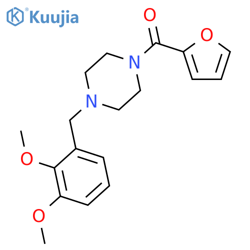 1-(2,3-dimethoxybenzyl)-4-(2-furoyl)piperazine structure