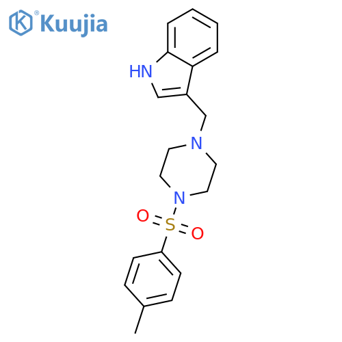 3-({4-[(4-methylphenyl)sulfonyl]-1-piperazinyl}methyl)-1H-indole structure