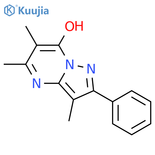 Pyrazolo[1,5-a]pyrimidin-7-ol, 3,5,6-trimethyl-2-phenyl- structure