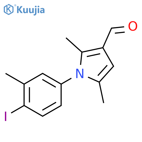 1-(4-Iodo-3-methylphenyl)-2,5-dimethyl-1H-pyrrole-3-carbaldehyde structure