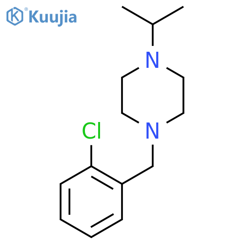 1-(2-chlorophenyl)methyl-4-(propan-2-yl)piperazine structure