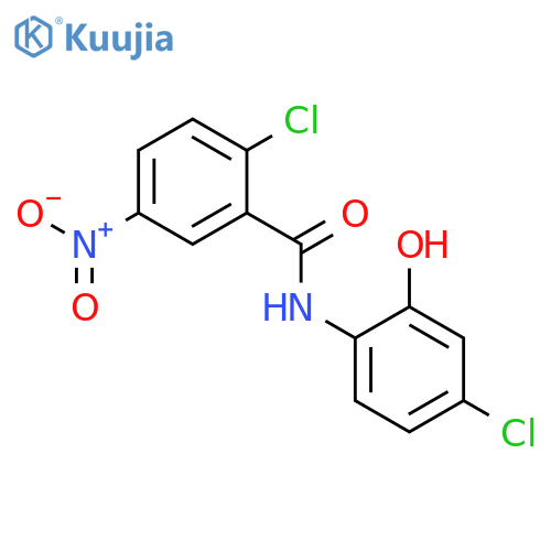 Benzamide, 2-chloro-N-(4-chloro-2-hydroxyphenyl)-5-nitro- structure
