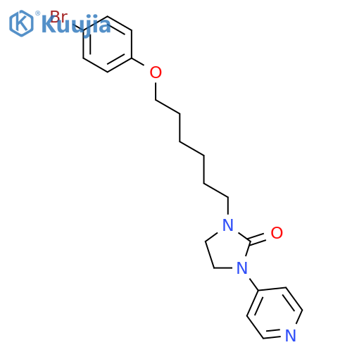 2-Imidazolidinone, 1-[6-(4-bromophenoxy)hexyl]-3-(4-pyridinyl)- structure
