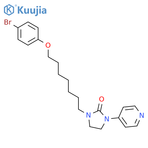 2-Imidazolidinone, 1-[7-(4-bromophenoxy)heptyl]-3-(4-pyridinyl)- structure
