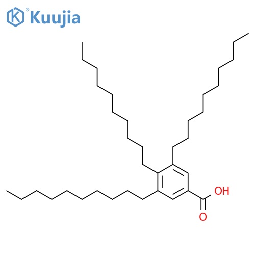Benzoic acid, 3,4,5-tris(decyl)- structure