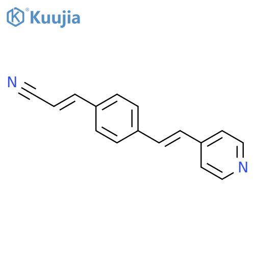 2-Propenenitrile, 3-[4-[2-(4-pyridinyl)ethenyl]phenyl]- structure