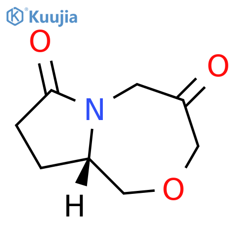 (9aS)-dihydro-1H,3H-Pyrrolo[2,1-c][1,4]oxazepine-4,7(5H,8H)-dione structure