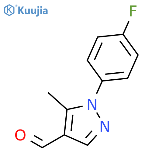 1-(4-Fluorophenyl)-5-methyl-1H-pyrazole-4-carbaldehyde structure