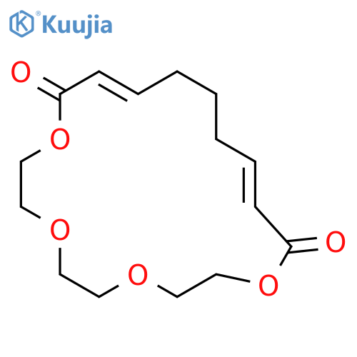 1,4,7,10-Tetraoxacyclononadeca-12,17-diene-11,19-dione, (12E,17E)- structure