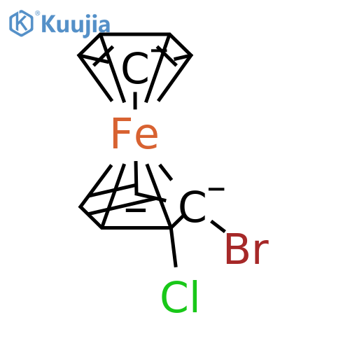 Iron(2+) 5-bromo-4-chlorocyclopenta-2,3,5-trien-2-id-1-yl cyclopenta-2,3,4,5-tetraen-2-id-1-yl (1/1/1) structure