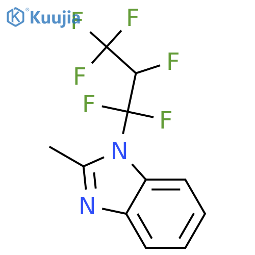1H-Benzimidazole, 1-(1,1,2,3,3,3-hexafluoropropyl)-2-methyl- structure