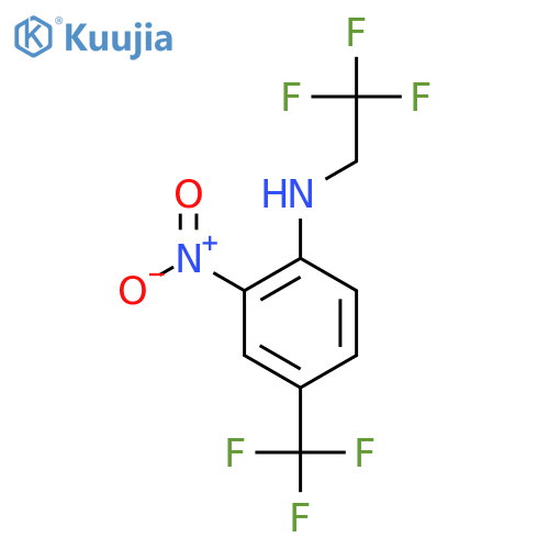 2-Nitro-N-(2,2,2-trifluoroethyl)-4-(trifluoromethyl)aniline structure