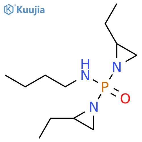 N-bis(2-ethylaziridin-1-yl)phosphorylbutan-1-amine structure