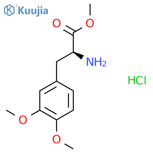 methyl 2-amino-3-(3,4-dimethoxyphenyl)propanoate hydrochloride structure