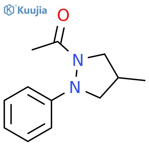 Ethanone, 1-(4-methyl-2-phenyl-1-pyrazolidinyl)- structure