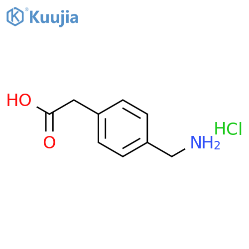 4-(Aminomethyl)phenylacetic acid hydrochloride structure