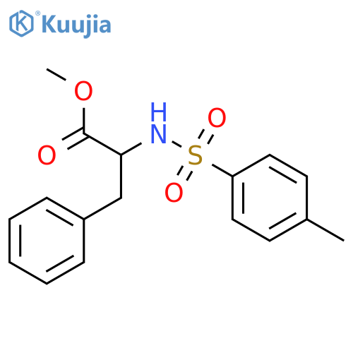 L-Phenylalanine,N-[(4-methylphenyl)sulfonyl]-, methyl ester structure