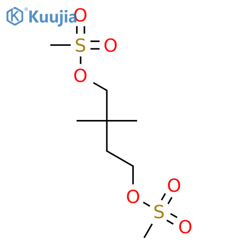 4-(methanesulfonyloxy)-2,2-dimethylbutyl methanesulfonate structure