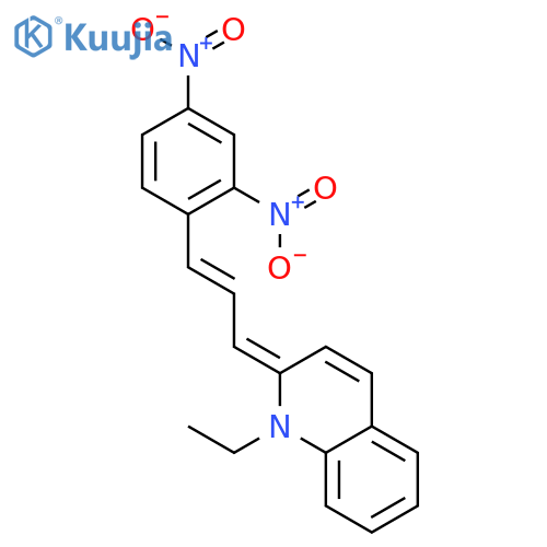Quinoline, 2-[3-(2,4-dinitrophenyl)-2-propenylidene]-1-ethyl-1,2-dihydro- structure