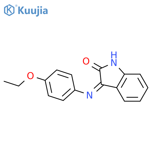 (E)-3-((4-Ethoxyphenyl)imino)indolin-2-one structure