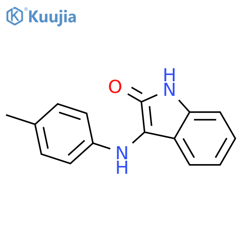 3-[(4-methylphenyl)amino]-2H-indol-2-one structure