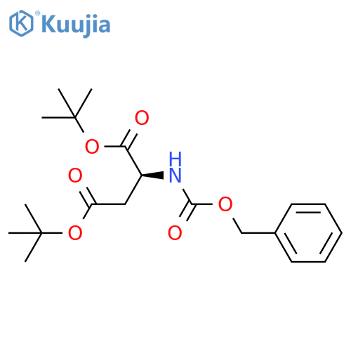 Z-L-aspartic acid-di-tert-butyl ester structure