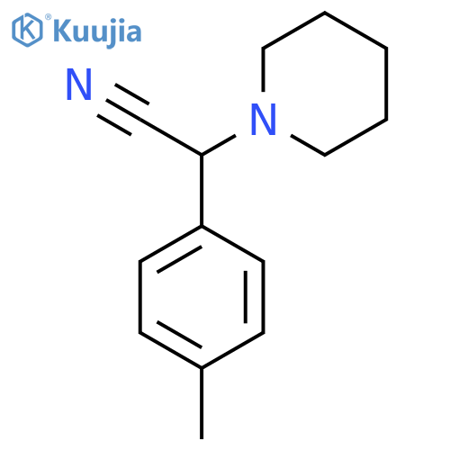 2-(1-Piperidyl)-2-(p-tolyl)acetonitrile structure