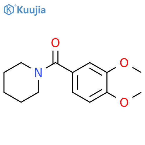 1-(3,4-dimethoxybenzoyl)piperidine structure