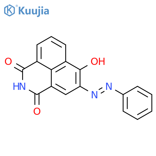 1H-Benz[de]isoquinoline-1,3(2H)-dione, 6-hydroxy-5-(phenylazo)- structure