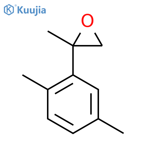 2-(2,5-dimethylphenyl)-2-methyloxirane structure