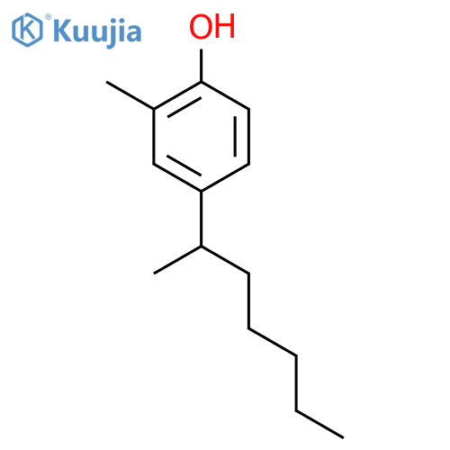 4-heptan-2-yl-2-methylphenol structure