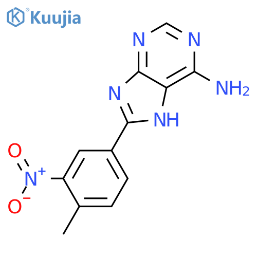 8-(4-methyl-3-nitrophenyl)-7h-purin-6-amine structure