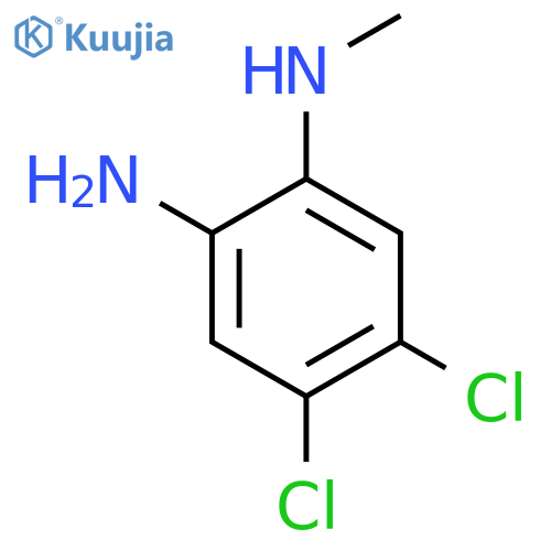 4,5-Dichloro-N1-methylbenzene-1,2-diamine structure