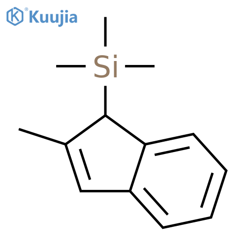 Trimethyl(2-methyl-1H-inden-1-yl)silane structure