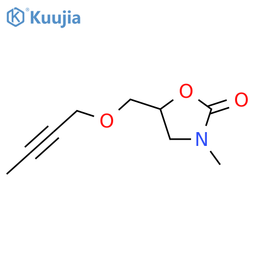 2-Oxazolidinone,5-[(2-butyn-1-yloxy)methyl]-3-methyl- structure