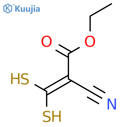 ethyl 2-cyano-3,3-disulfanylprop-2-enoate structure