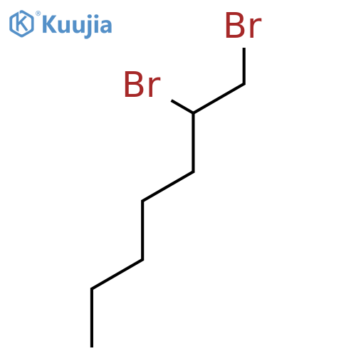 Heptane, 1,2-dibromo- structure