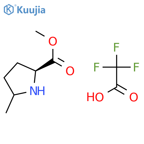 Proline, 5-methyl-, methyl ester, trifluoroacetate structure