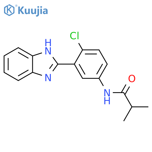 Propanamide, N-[3-(1H-benzimidazol-2-yl)-4-chlorophenyl]-2-methyl- structure